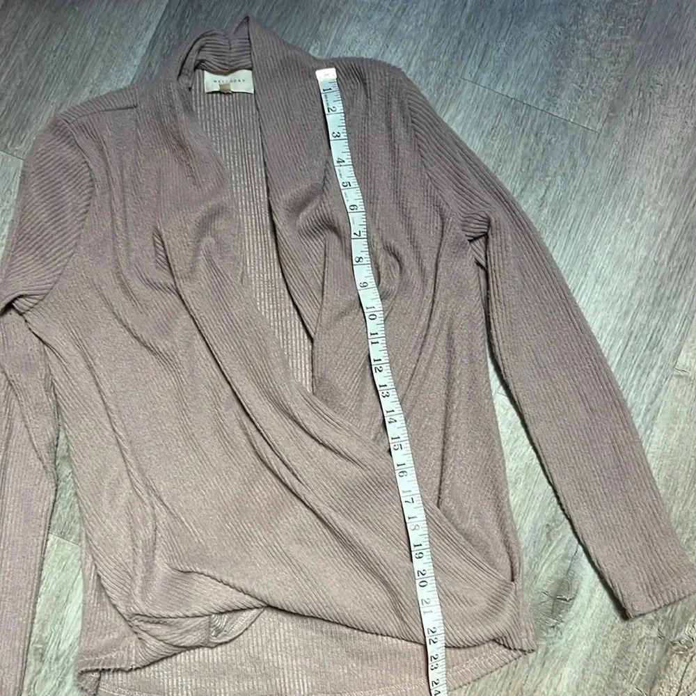 Melloday cross front pullover sweater light pink/mauve - Picture 3 of 7